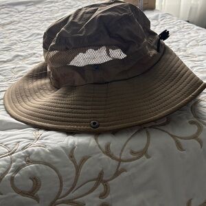 Men's Brown Wide Brim Sun Hat